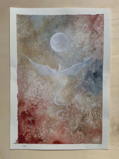 3/30 - Dragon Full Moon (21,0 x 29,7cm Original)