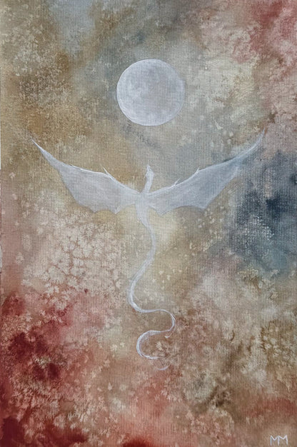 3/30 - Dragon Full Moon (21,0 x 29,7cm Original)