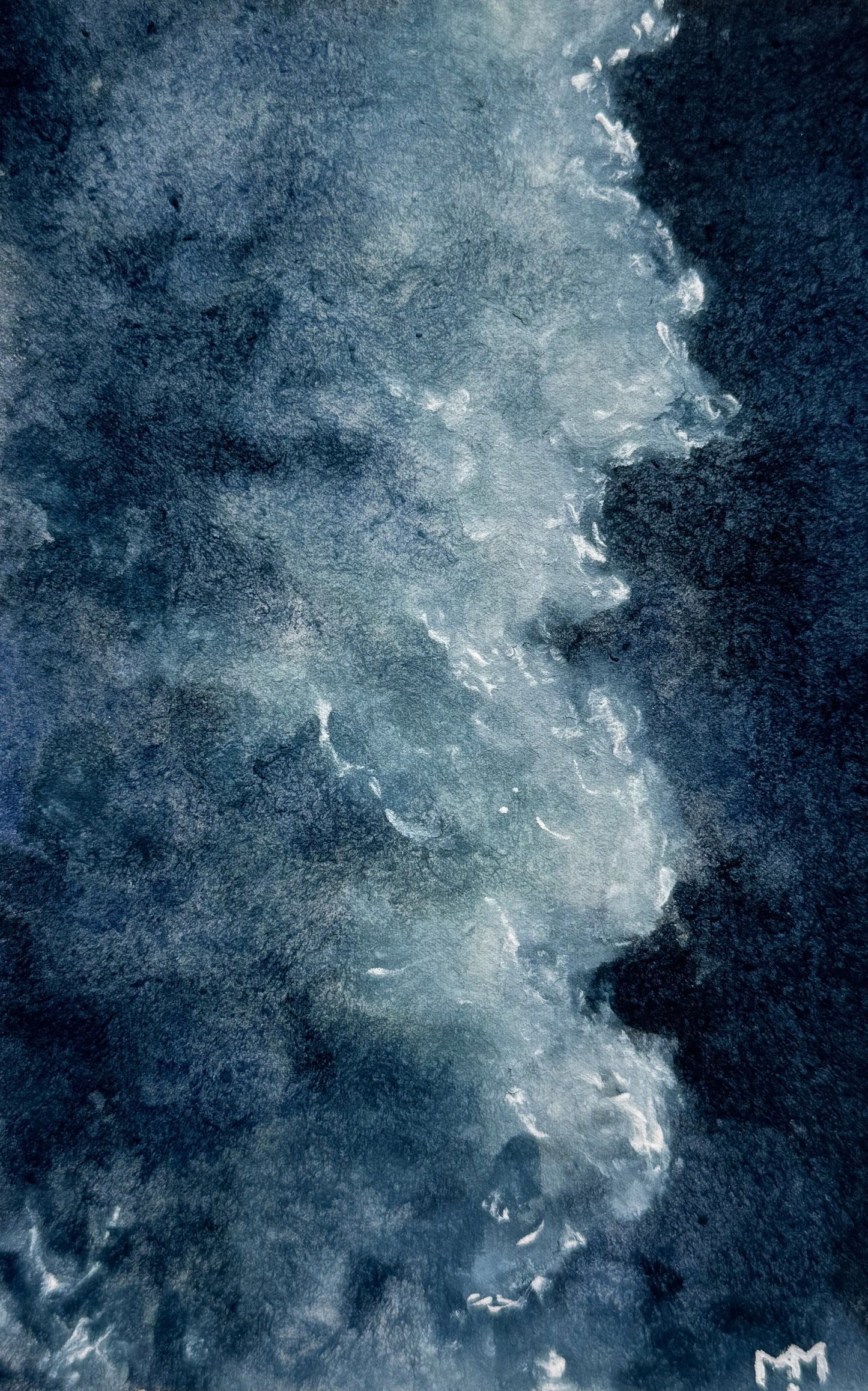 8/30 - Crashing Wave (14,8 x 21,0 cm Original)