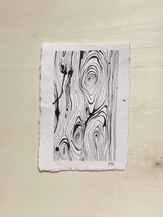 9/30 - Wood Grain (14,8 x 21,0 cm Original)