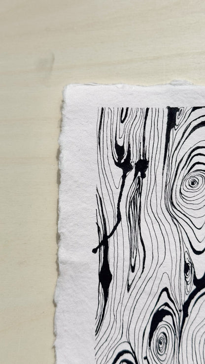 9/30 - Wood Grain (14,8 x 21,0 cm Original)