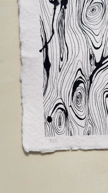 9/30 - Wood Grain (14,8 x 21,0 cm Original)