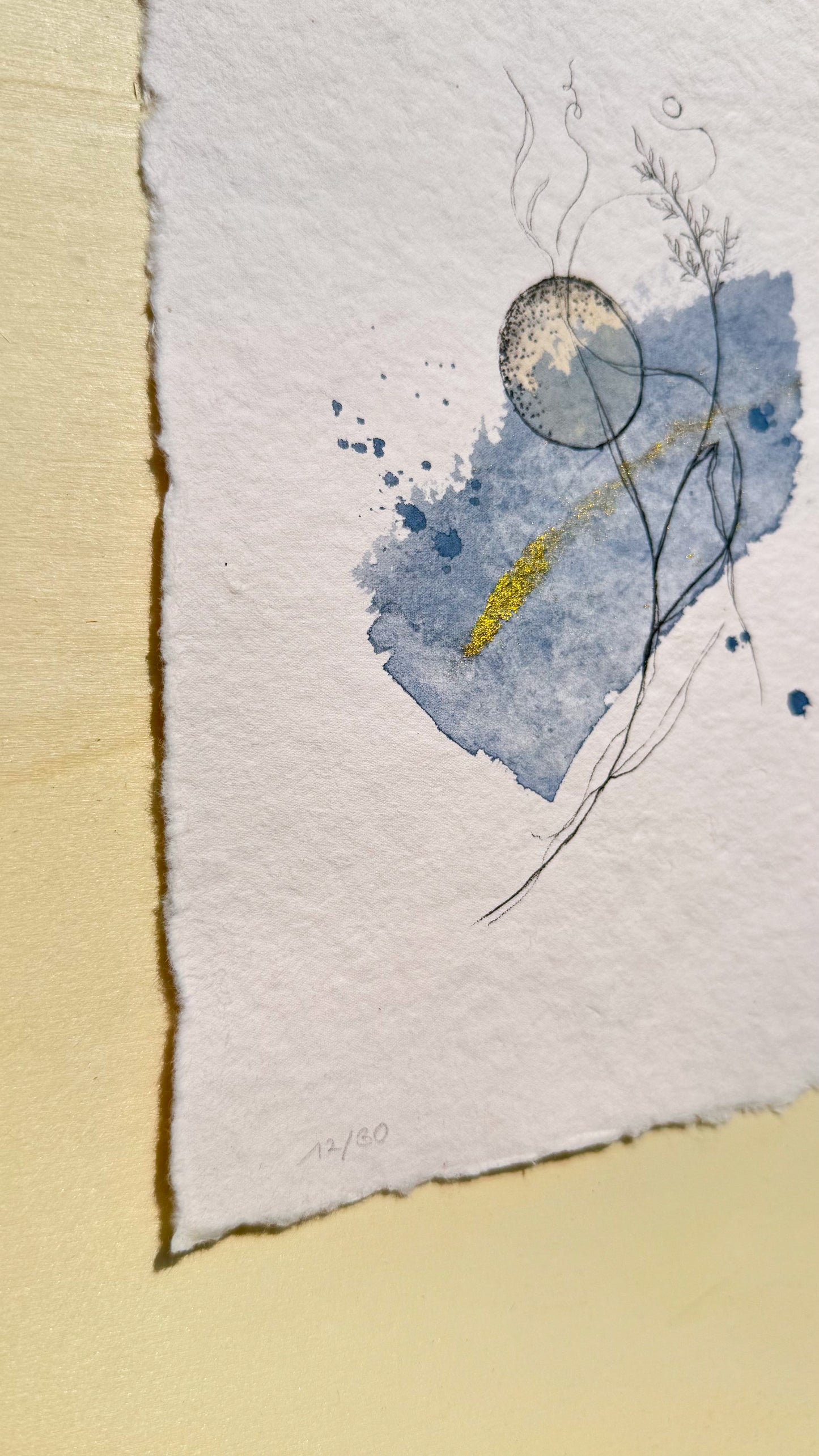 12/30 - Moon Flowers (14,8 x 21,0 cm Original)