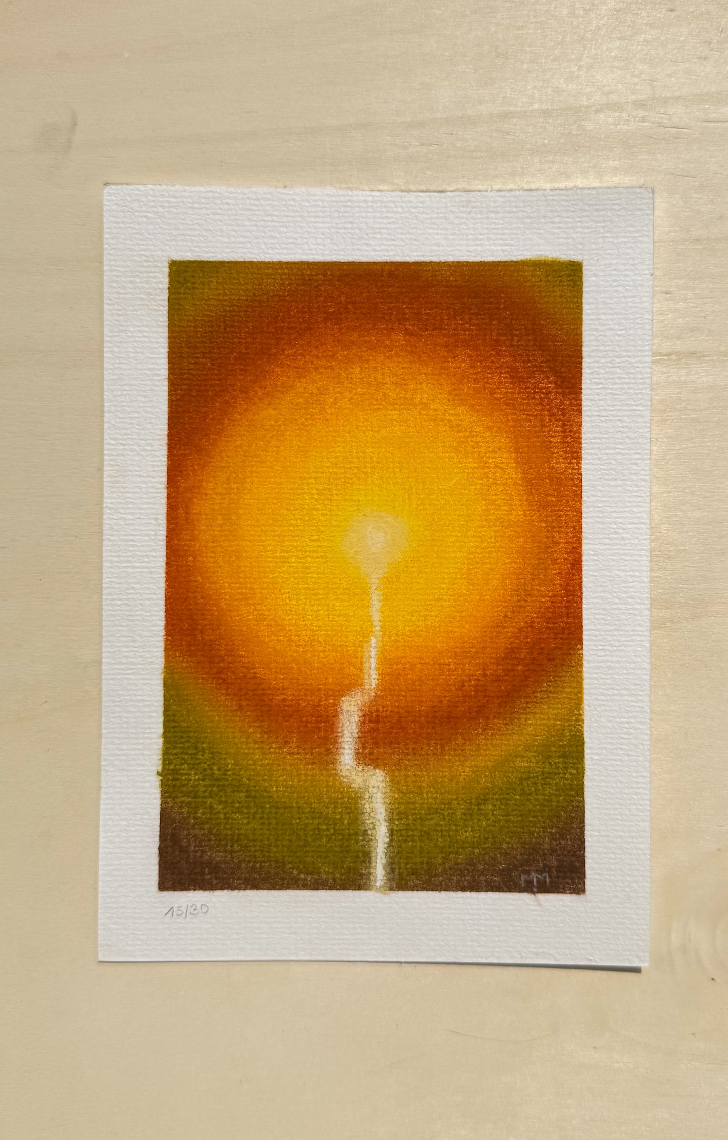 15/30 - Light Waterfall (14,8 x 21,0 cm Original)