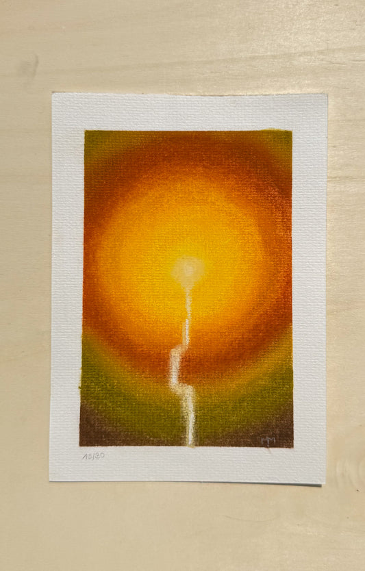 15/30 - Light Waterfall (14,8 x 21,0 cm Original)