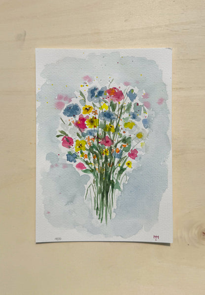 18/30 - Spring Flowers (14,8 x 21,0 cm Original)