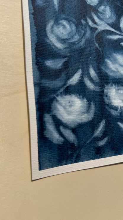 29/30 - Blue Flowers (14,8 x 21,0 cm Original)