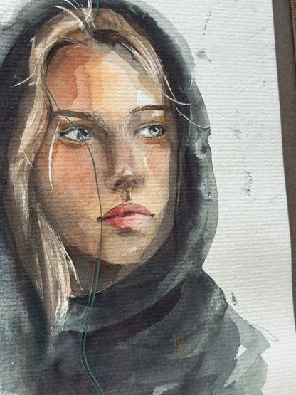 Split - Original Watercolor Painting (15x21cm)