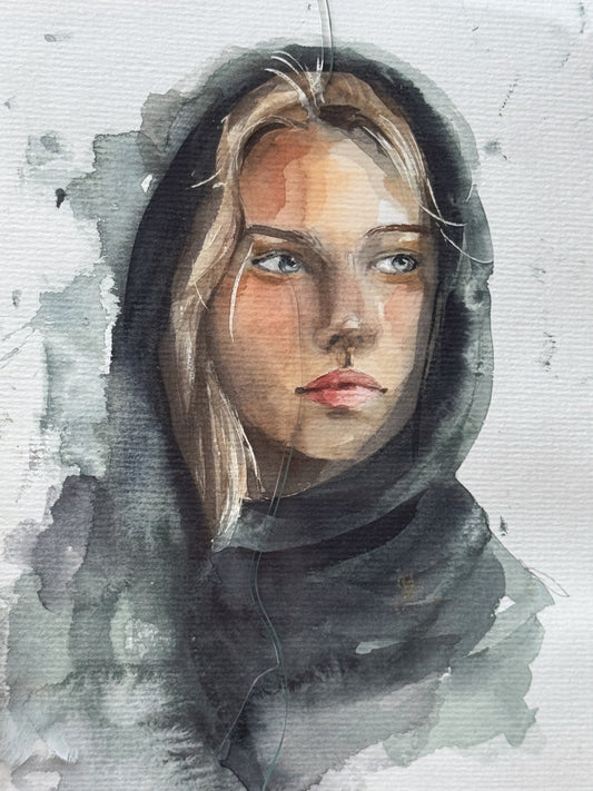 Split - Original Watercolor Painting (15x21cm)